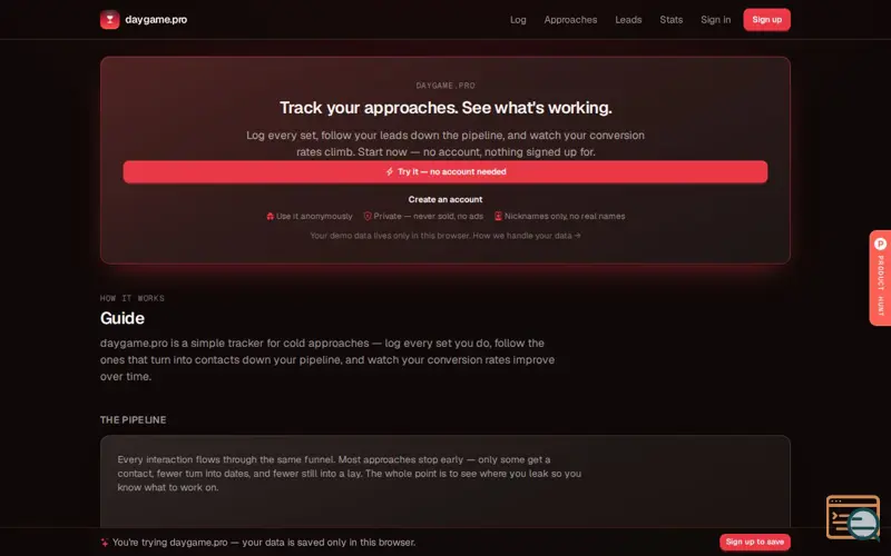 Screenshot of Daygame