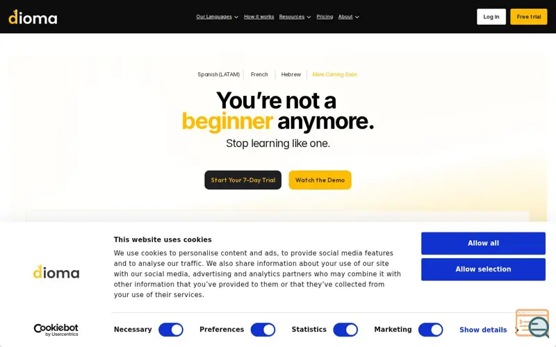 Screenshot of Dioma