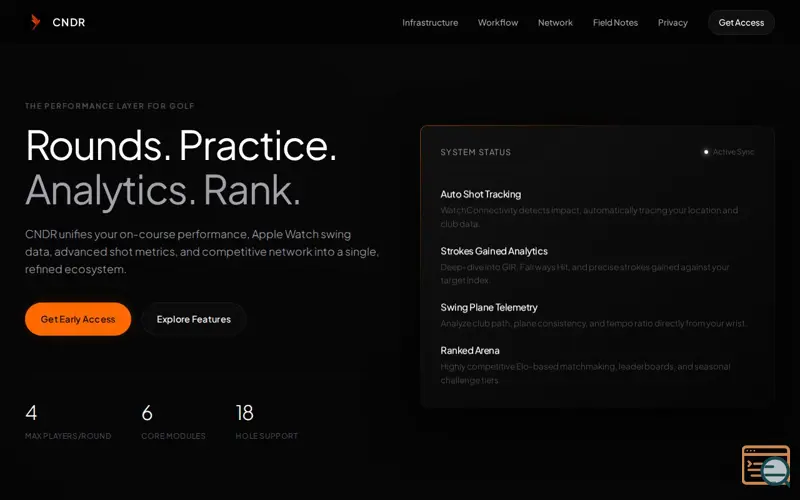 Screenshot of CNDR