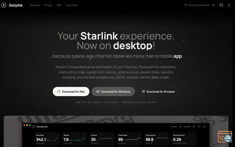 Screenshot of Dishylink