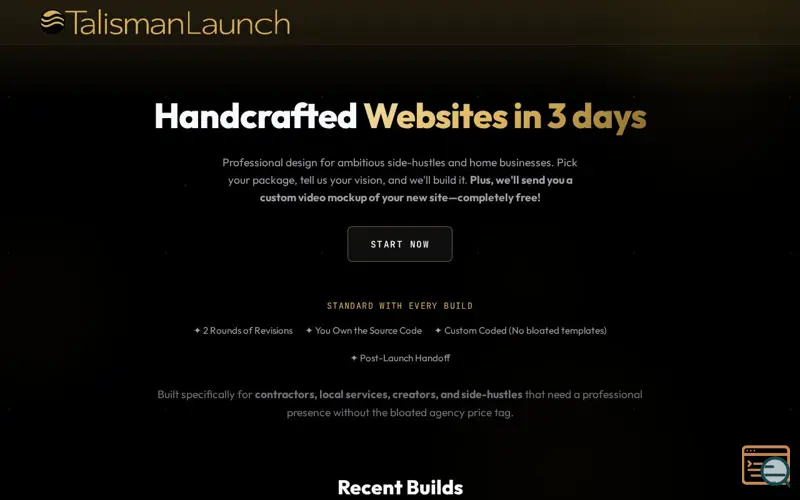 Screenshot of TalismanLaunch