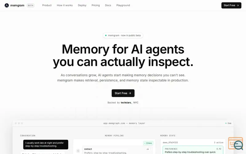 Screenshot of memgram