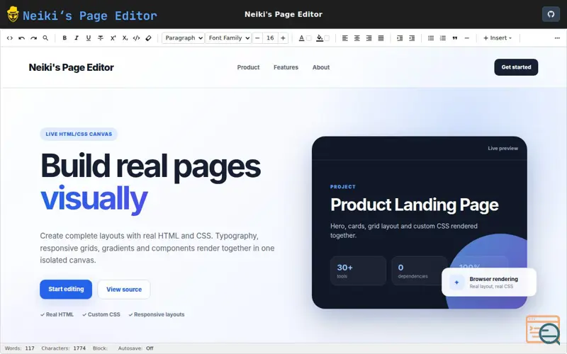 Screenshot of Neikiri