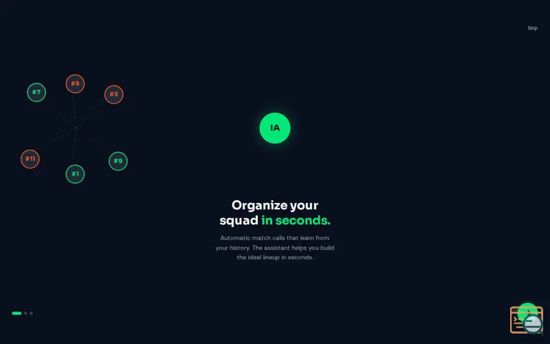Screenshot of Vestuario