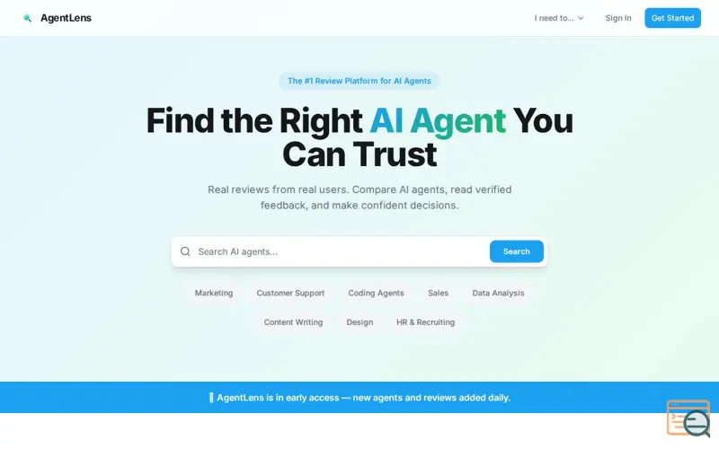 Screenshot of AgentLens