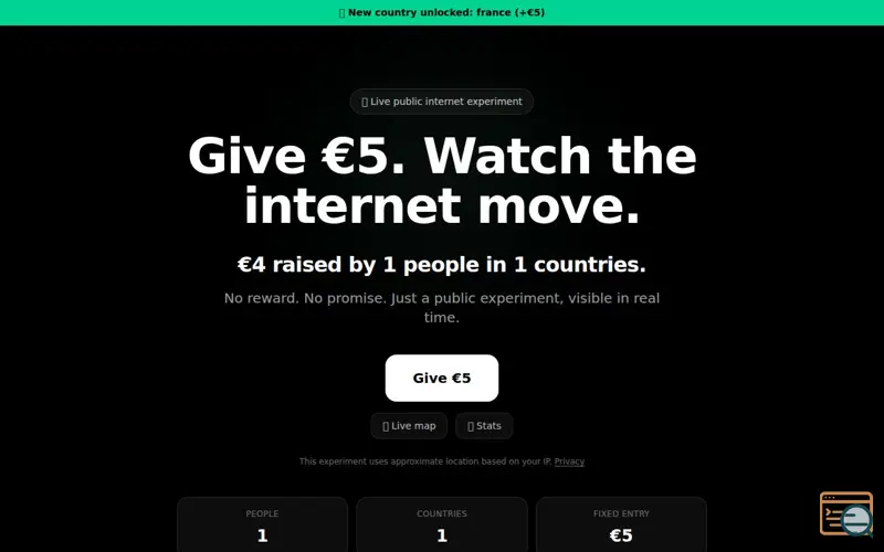 Screenshot of GiveMeFive
