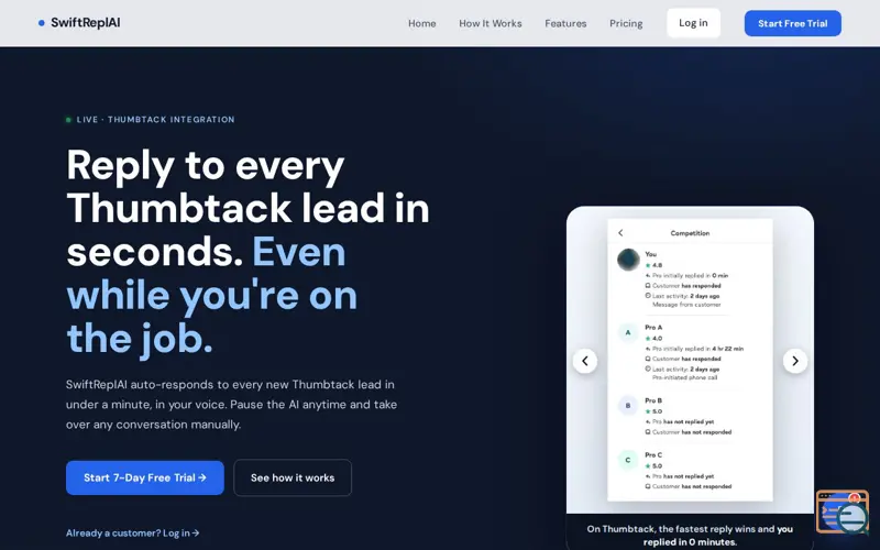 Screenshot of SwiftReplAI