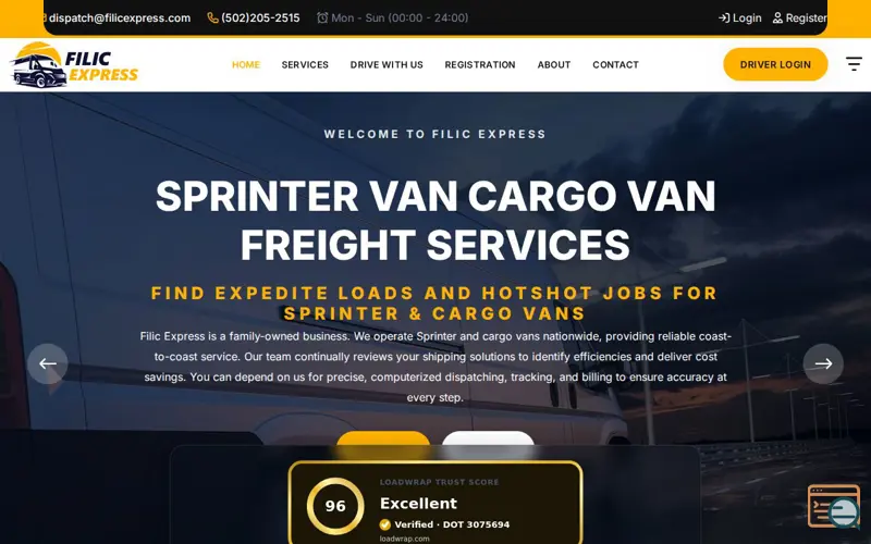 Screenshot of Filic Express