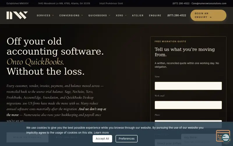 Screenshot of Numerawise