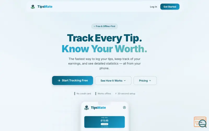 Screenshot of TipsMate - Tip Tracking Platform