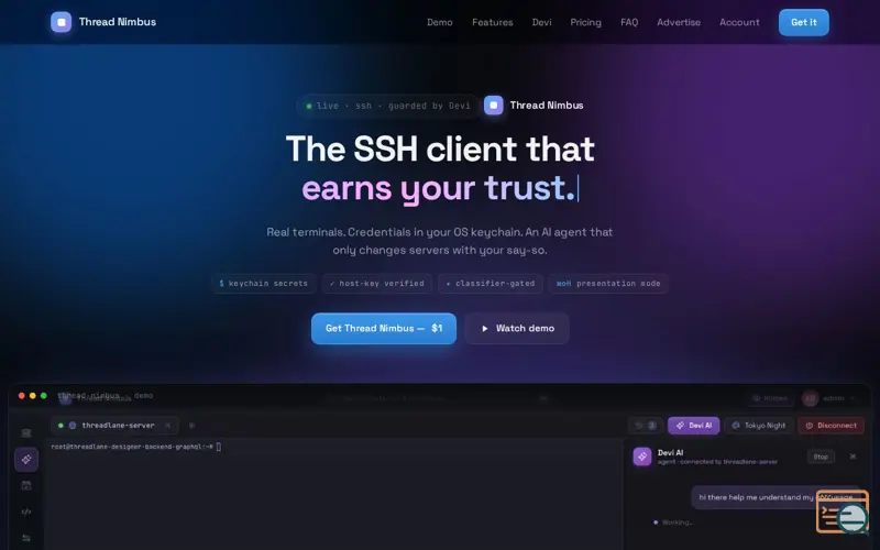 Screenshot of Thread Nimbus