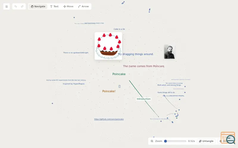 Screenshot of Poincake
