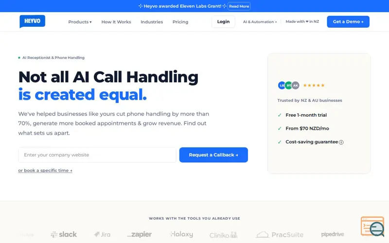 Screenshot of Heyvo