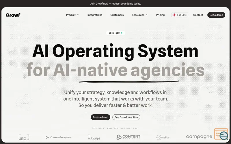 Screenshot of Growf