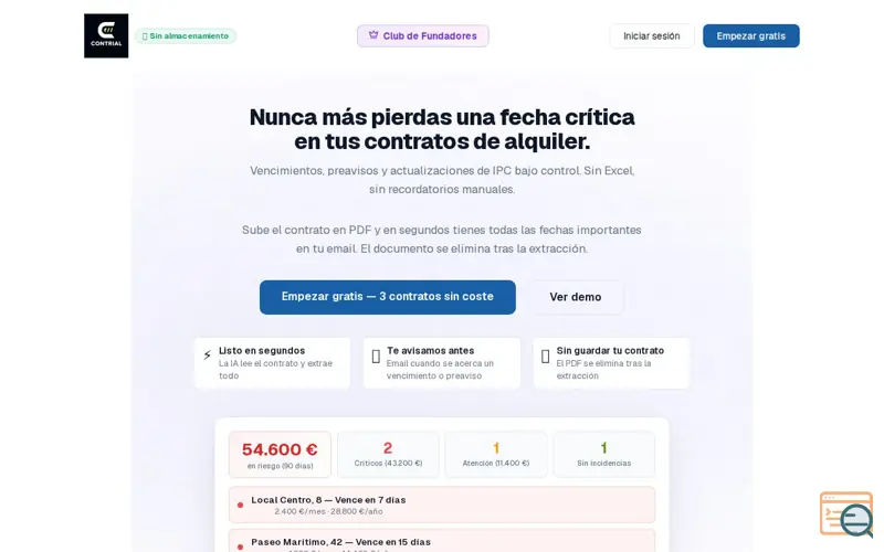 Screenshot of Contrial