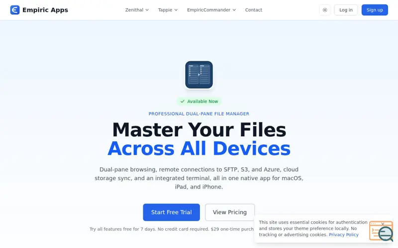 Screenshot of EmpiricCommander