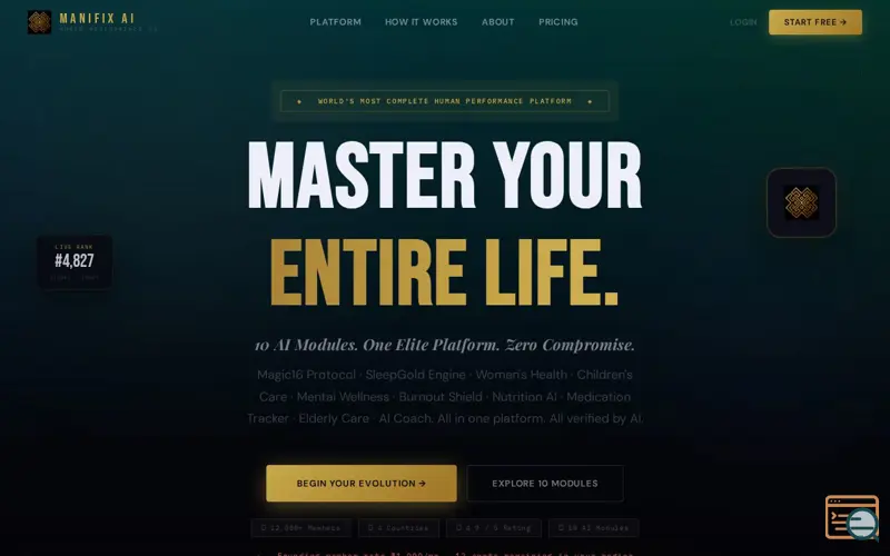 Screenshot of ManifiX AI