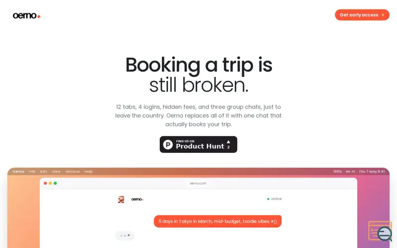 Screenshot of Oerno