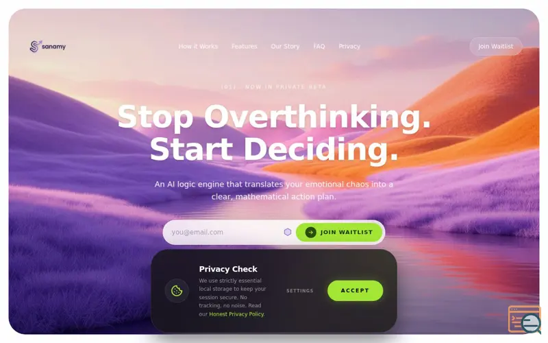 Screenshot of Sanamy