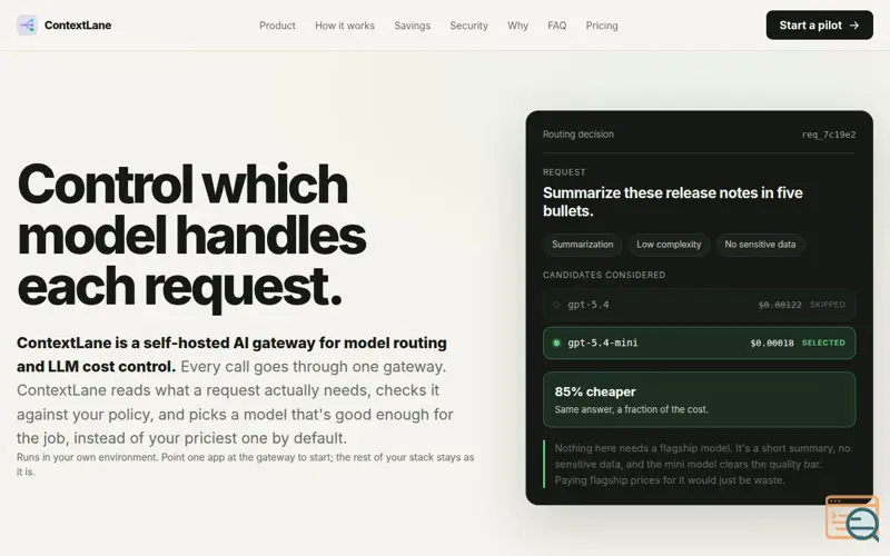 Screenshot of ContextLane