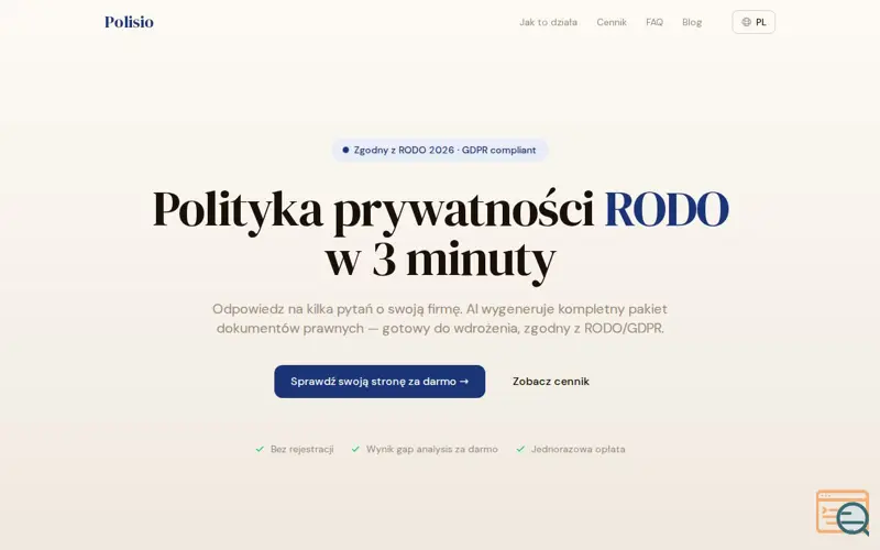 Screenshot of Polisio