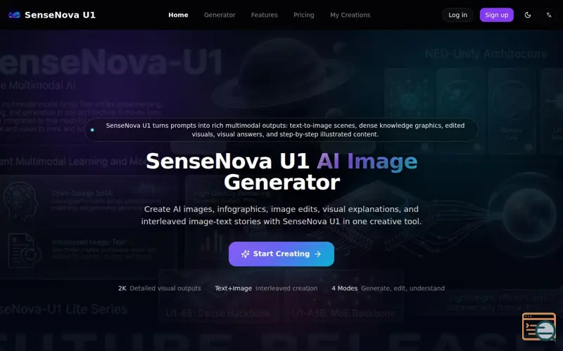 Screenshot of SenseNova U1