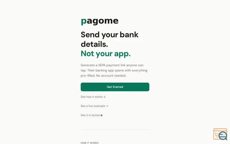 Screenshot of I built Pagome