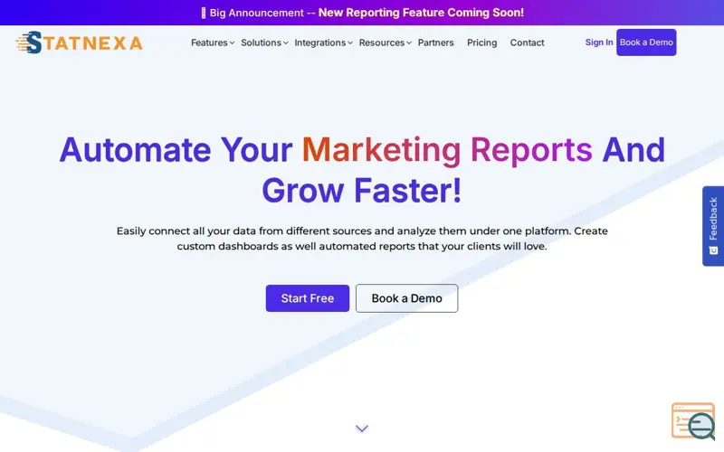Screenshot of StatNexa