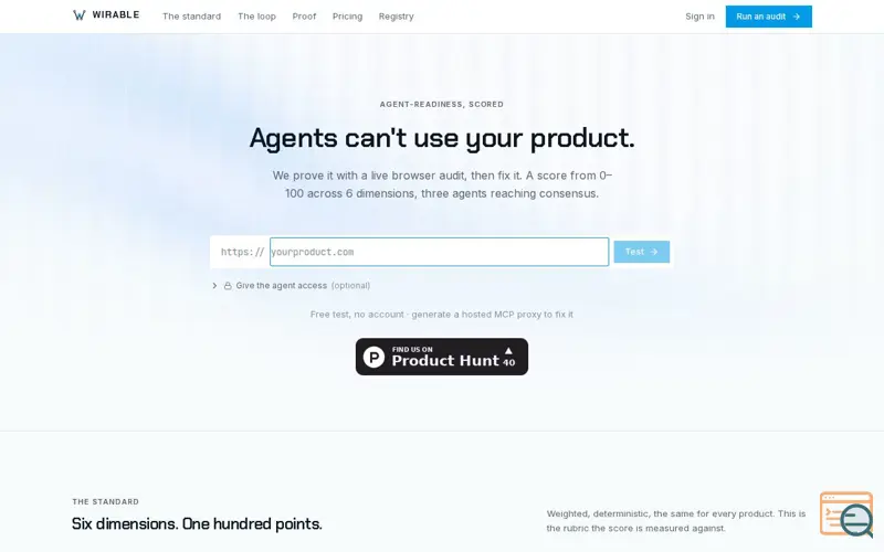 Screenshot of Wirable