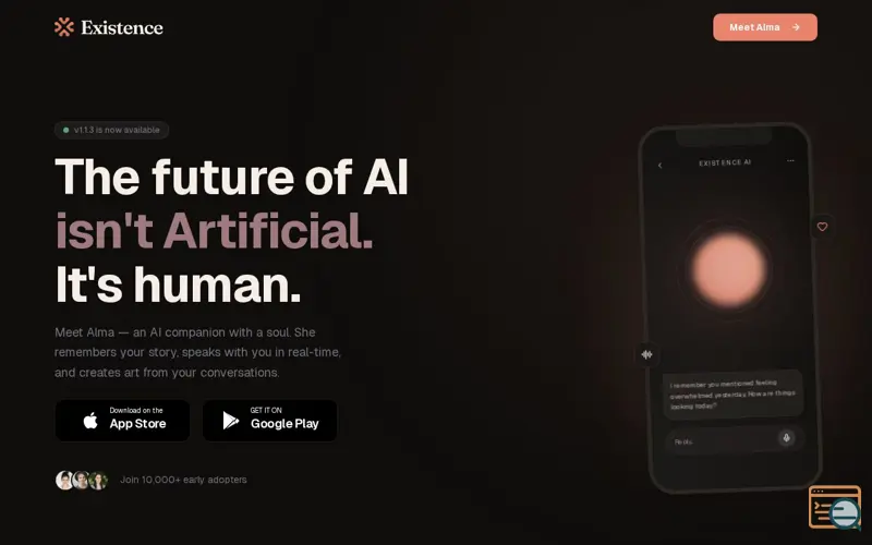 Screenshot of Alma