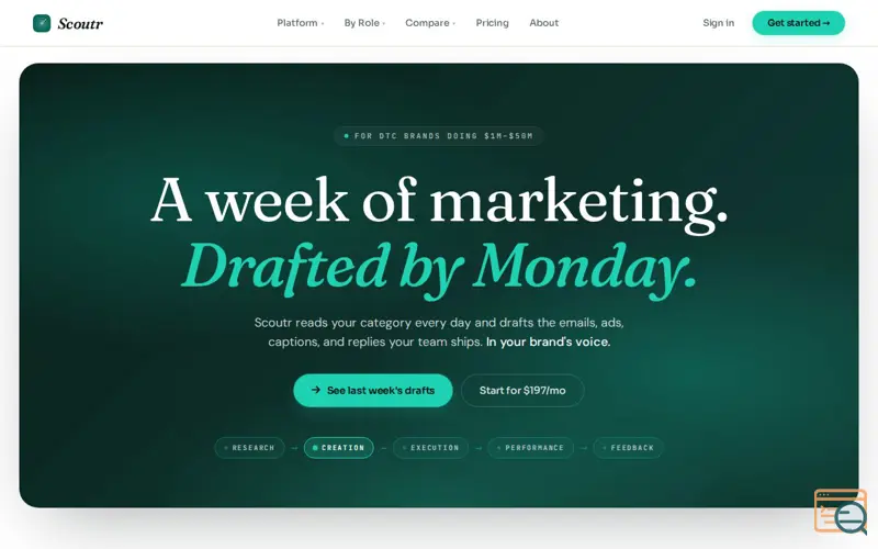 Screenshot of Scoutr