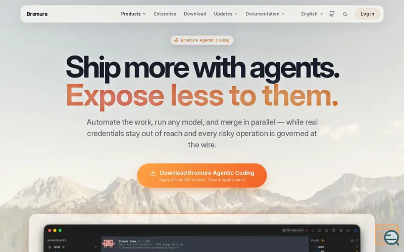 Screenshot of Bromure Agentic Coding
