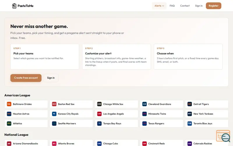 Screenshot of PasteToMe