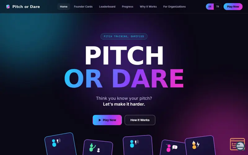 Screenshot of Pitch or Dare 