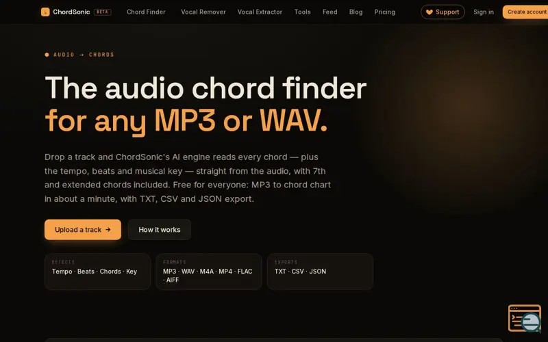 Screenshot of ChordSonic