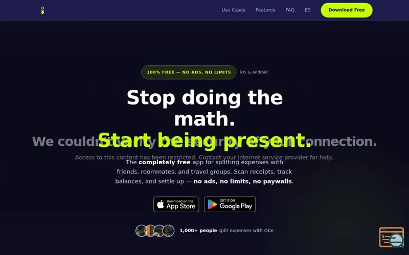 Screenshot of Obe