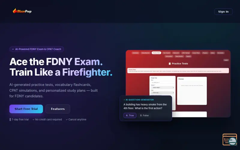Screenshot of FDNY Prep — Firefighter Exam Training