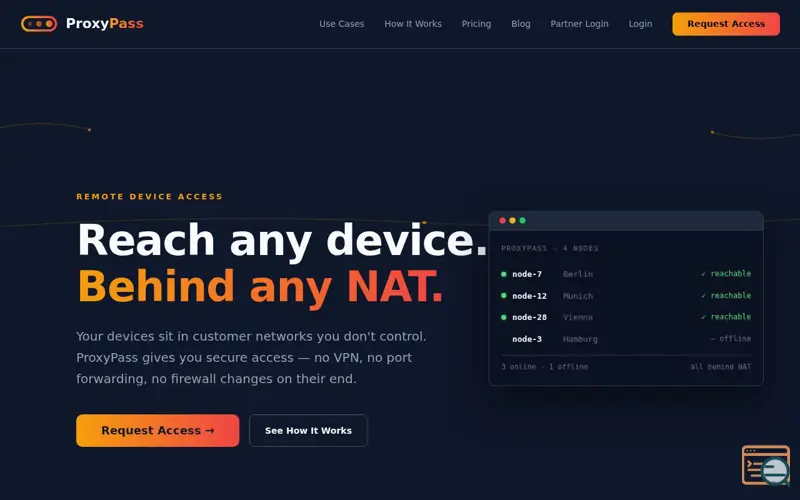 Screenshot of ProxyPass