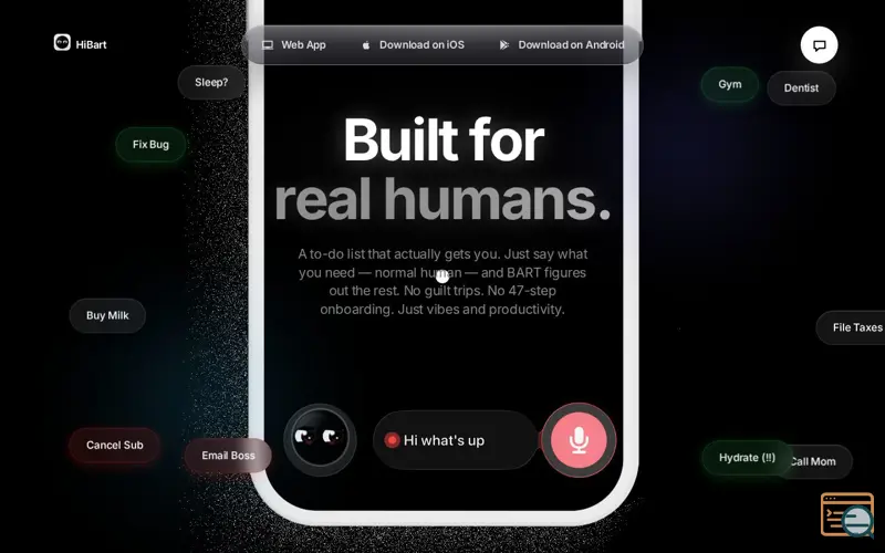 Screenshot of HiBart