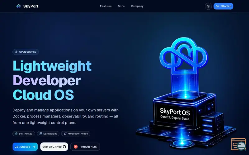 Screenshot of SkyPort