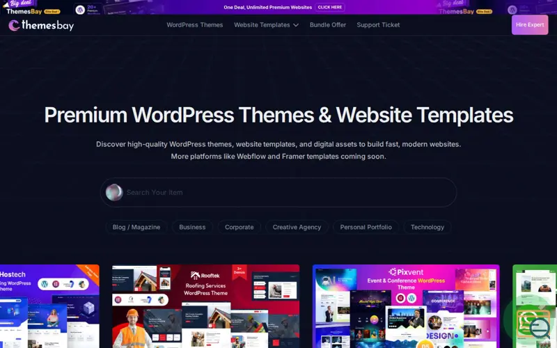 Screenshot of Themesbay