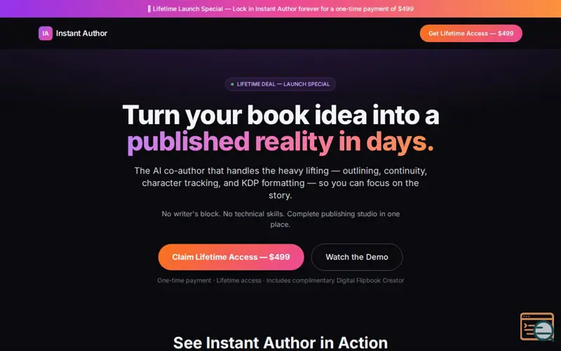 Screenshot of $499 One-Time