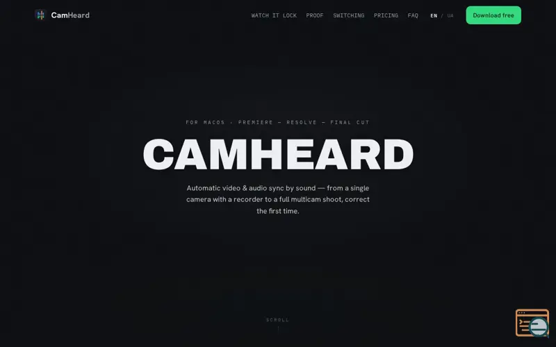 Screenshot of CamHeard