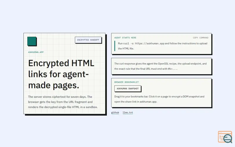 Screenshot of Askhuman