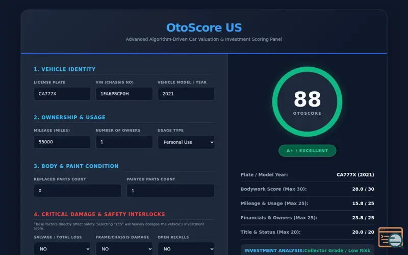 Screenshot of OtoScore US