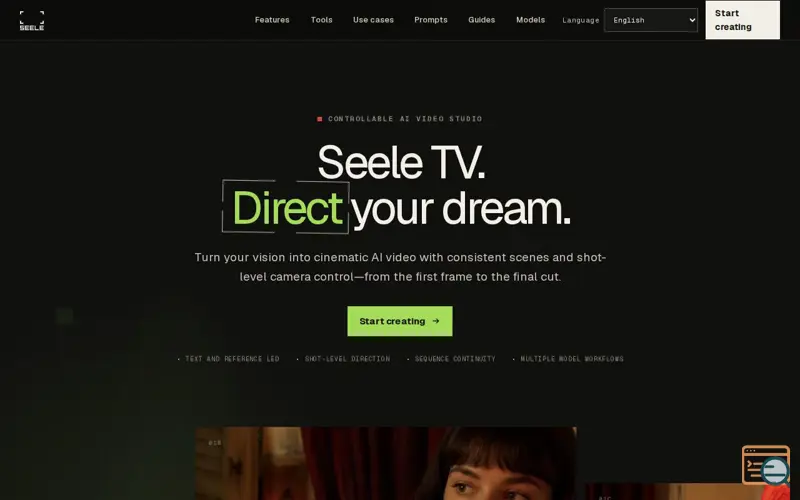 Screenshot of SEELE TV