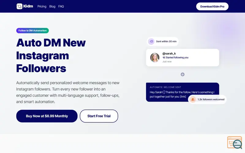 Screenshot of IGdm Pro