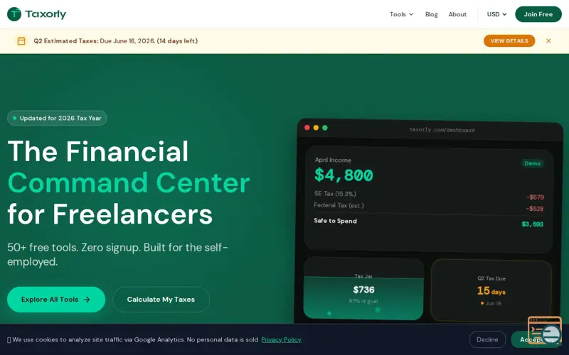 Screenshot of Taxorly