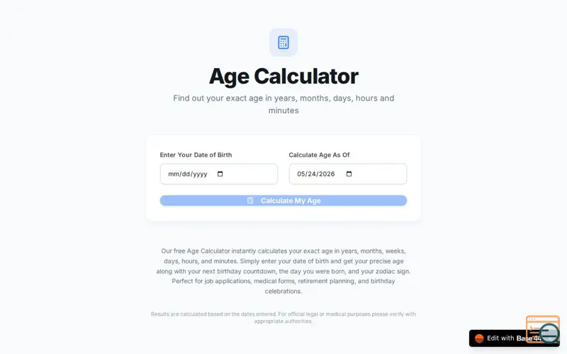 Screenshot of AgeVault