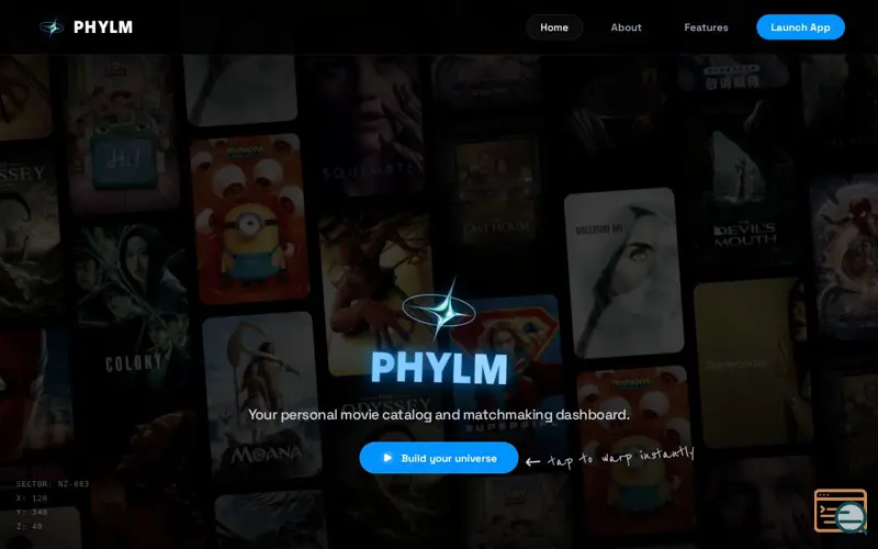 Screenshot of PHYLM 